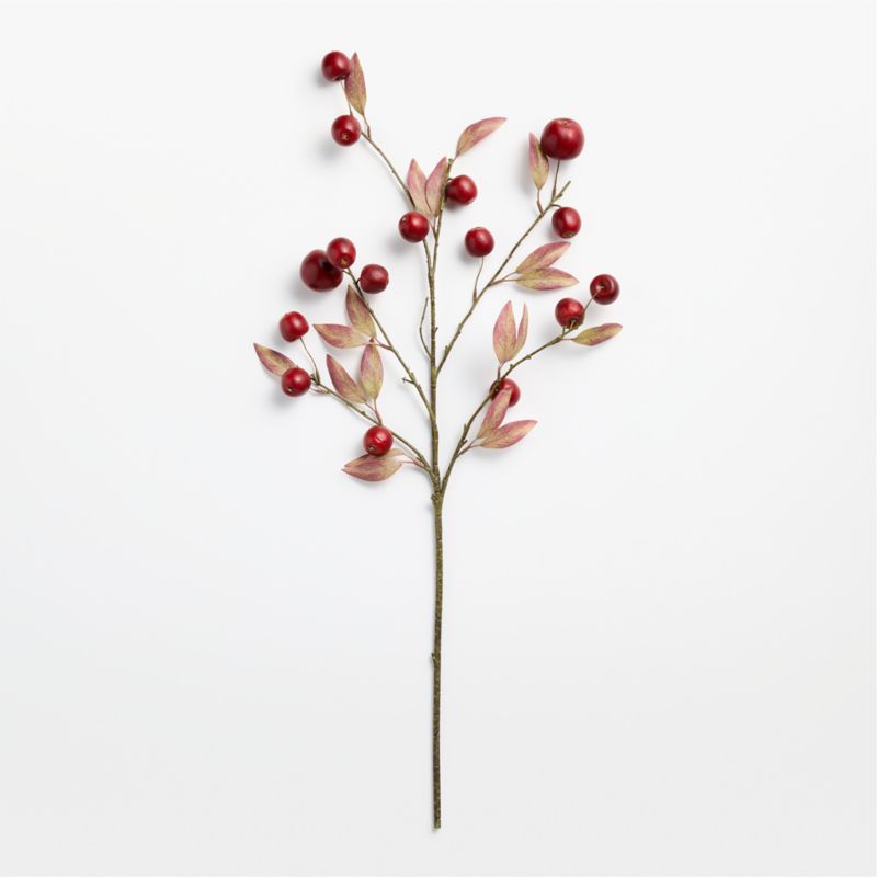 Faux Deep Red Apple Holiday Stem 38" - image 1 of 3