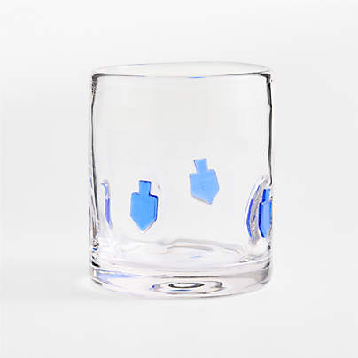 Dreidel Icon 15-oz. Double Old-Fashioned Glass