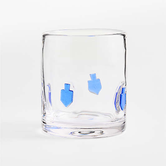 Dreidel Icon 15-oz. Double Old-Fashioned Glass
