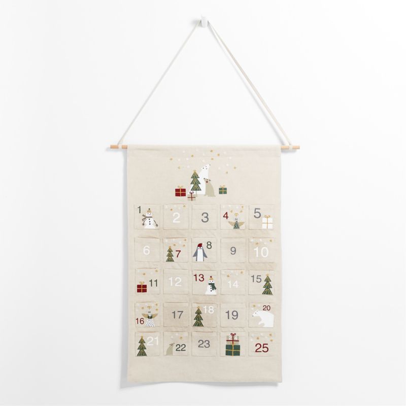 Dream of Christmas Kids Embroidered Fabric Advent Calendar + Reviews | Crate & Kids Dream of Christmas Kids Embroidered Fabric Advent Calendar + Reviews | Crate & Kids