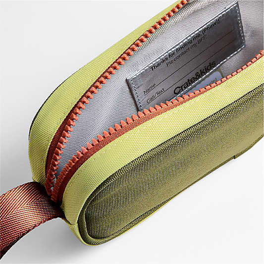 Dreamer Green Colorblock Soft Kids Pencil Case