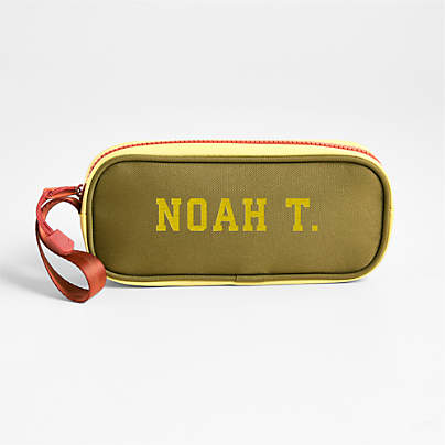 Dreamer Green Colorblock Soft Kids Pencil Case