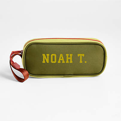 Dreamer Green Colorblock Soft Kids Pencil Case