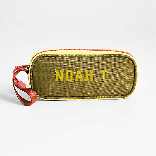 Dreamer Green Colorblock Soft Kids Pencil Case