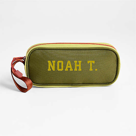 Dreamer Green Colorblock Soft Kids Pencil Case