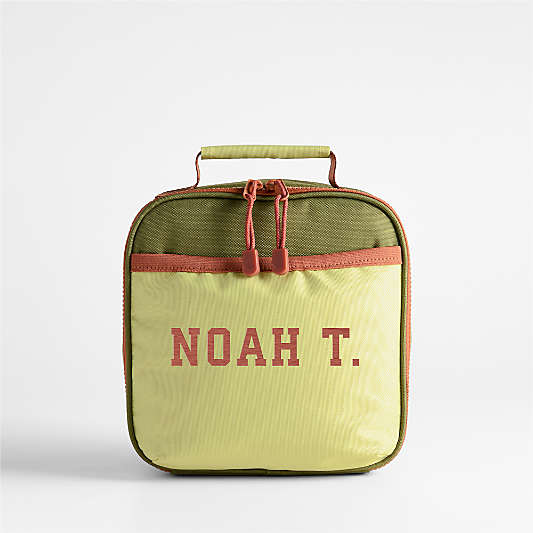 Dreamer Green Colorblock Standard Soft Insulated Kids Lunch Box