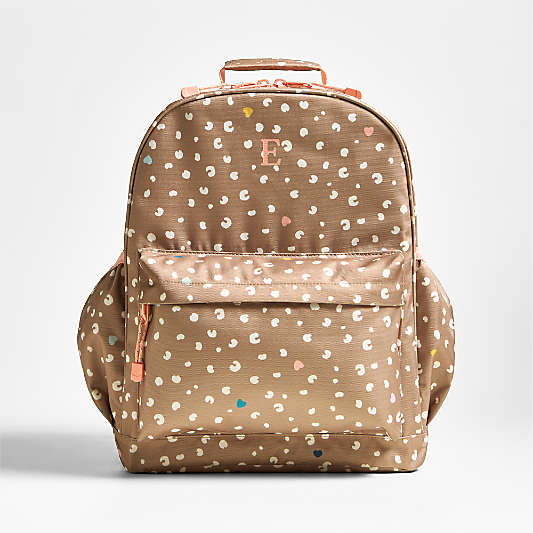 Dreamer Cheetah Charm Large Kids Backpack with Side Pockets