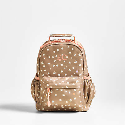 Dreamer Cheetah Charm Small Kids Backpack with Side Pockets