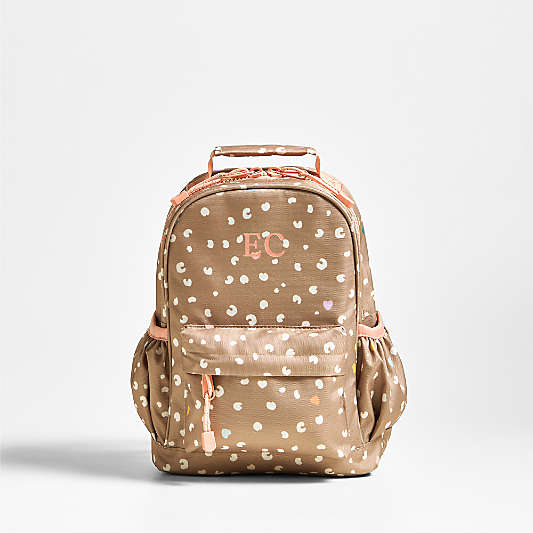 Dreamer Cheetah Charm Small Kids Backpack with Side Pockets