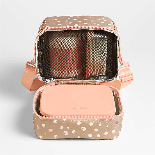 Dreamer Cheetah Charm Dual Compartment Soft Insulated Kids Lunch Box