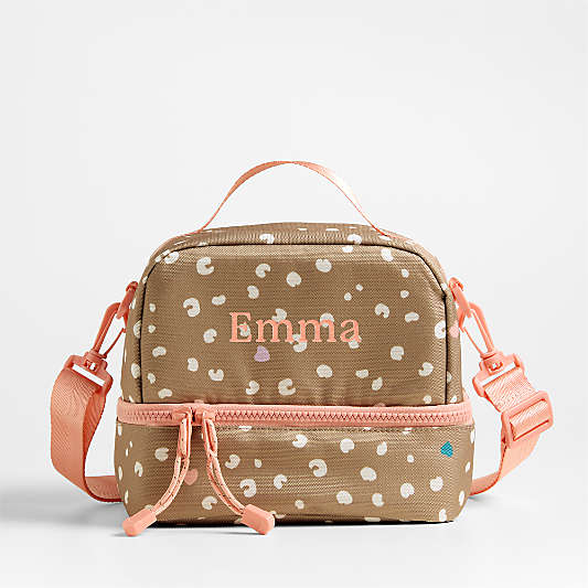 Dreamer Cheetah Charm Dual Compartment Soft Insulated Kids Lunch Box