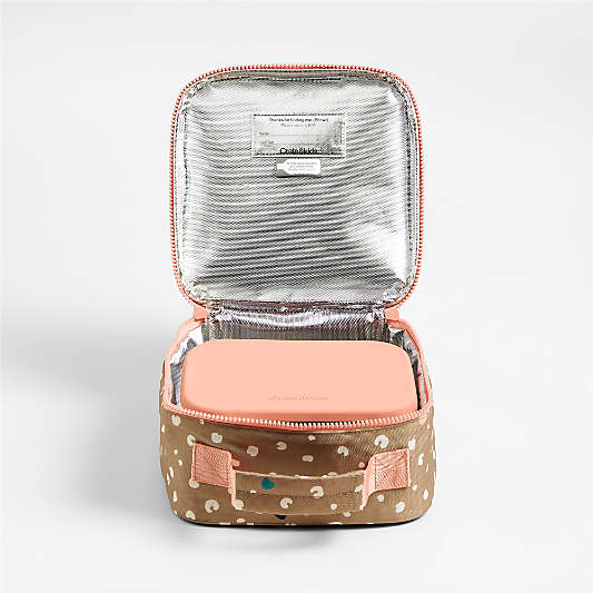 Dreamer Cheetah Charm Standard Soft Insulated Kids Lunch Box