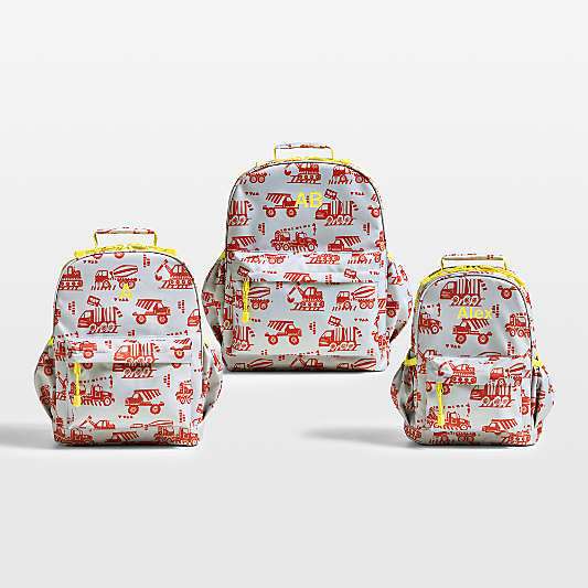 Construction Trucks Kids Backpacks
