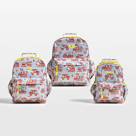 Construction Trucks Kids Backpacks