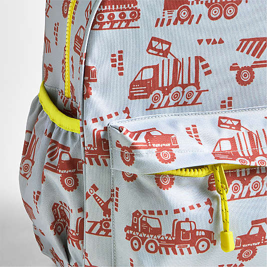 Construction Trucks Kids Backpack Bundle
