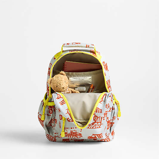 Dreamer Construction Trucks Small Kids Backpack with Side Pockets