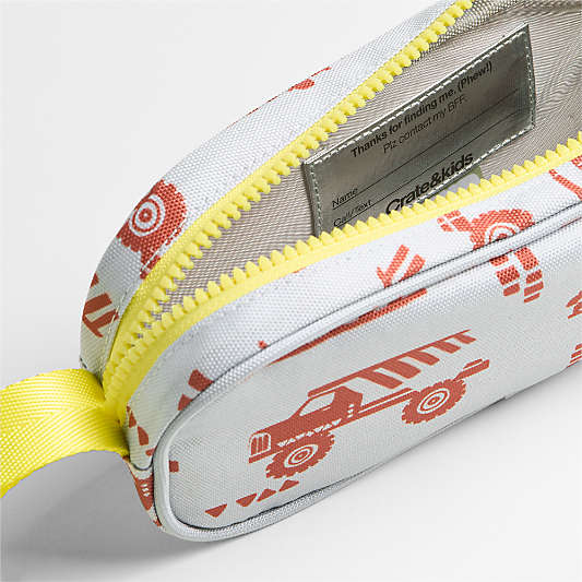 Dreamer Construction Trucks Soft Kids Pencil Case