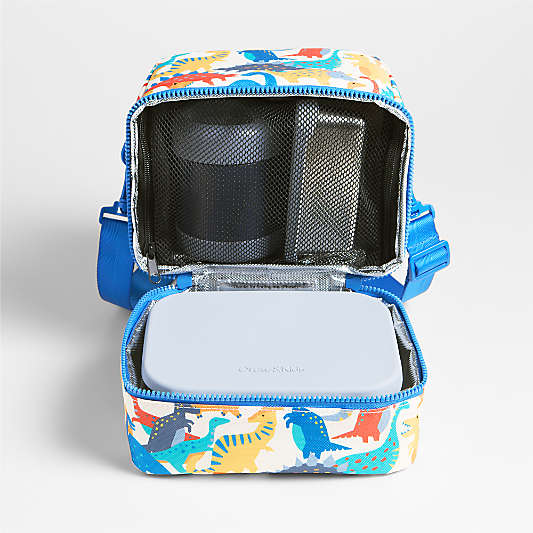 Dreamer Dino Party Dual Compartment Soft Insulated Kids Lunch Box