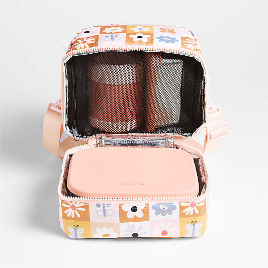 Pink Stainless Steel Dual Compartment Lunch Container