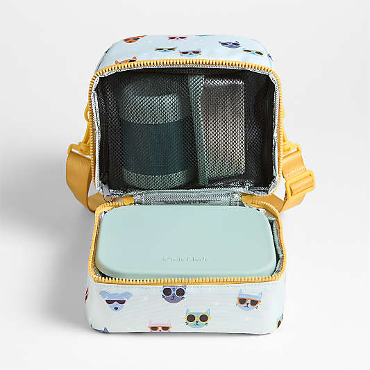 Dreamer Furtastic Friends Dual Compartment Soft Insulated Kids Lunch Box