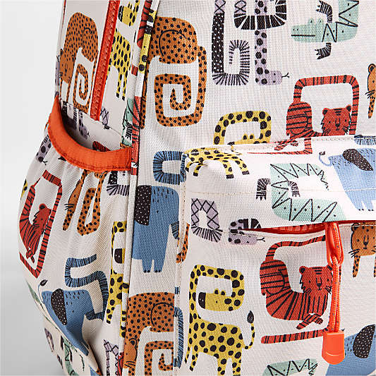 Dreamer Geo Jungle Large Kids Backpack with Side Pockets