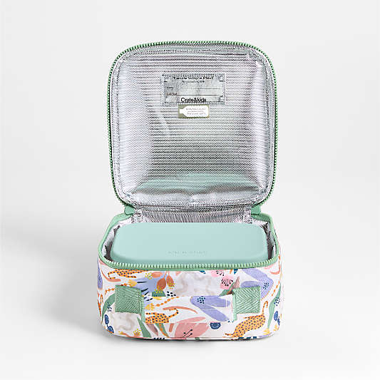 Dreamer Leopard Floral Standard Soft Insulated Kids Lunch Box