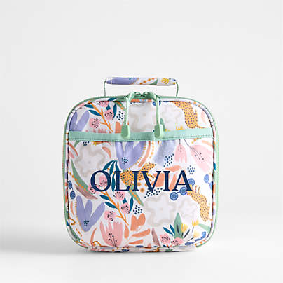 Dreamer Leopard Floral Standard Soft Insulated Kids Lunch Box