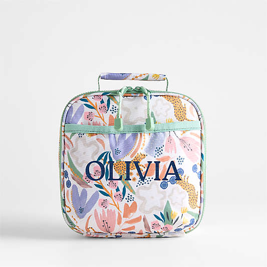 Dreamer Leopard Floral Standard Soft Insulated Kids Lunch Box