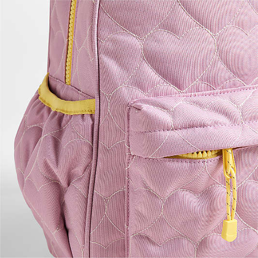 Quilted Purple Heart Kids Backpack Bundle
