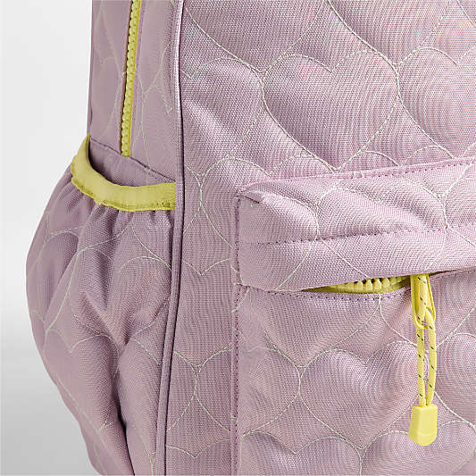 Quilted Purple Heart Kids Backpack Bundle