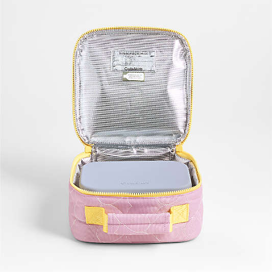 Dreamer Quilted Purple Heart Standard Soft Insulated Kids Lunch Box