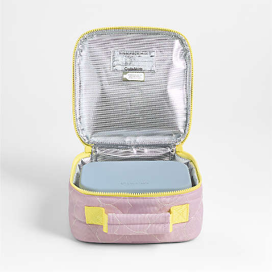 Dreamer Quilted Purple Heart Standard Soft Insulated Kids Lunch Box