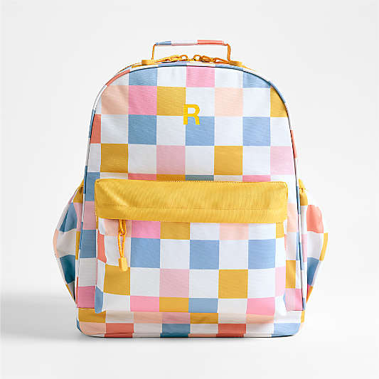 Dreamer Sherbet Hopscotch Large Kids Backpack with Side Pockets