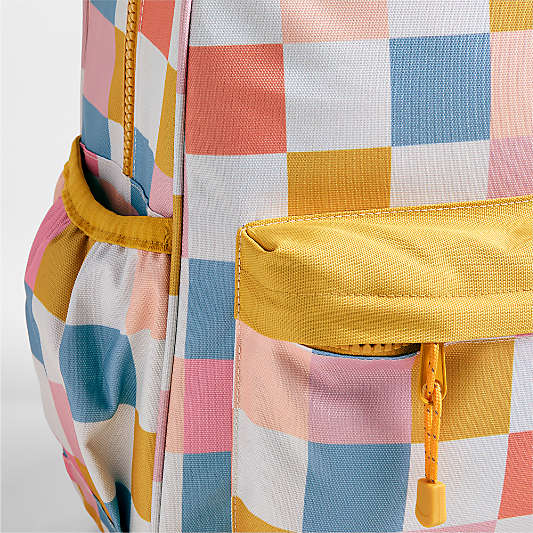 Dreamer Sherbet Hopscotch Large Kids Backpack with Side Pockets