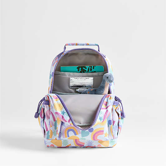 Rainbow Dreamer Small Kids Backpack with Side Pockets