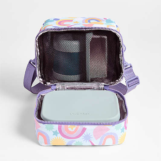 Dreamer Rainbow Dreams Dual Compartment Soft Insulated Kids Lunch Box