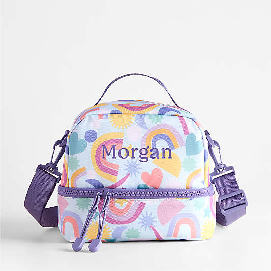 Dreamer Rainbow Dreams Dual Compartment Soft Insulated Kids Lunch Box