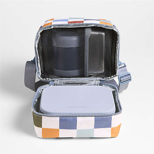 Retro Hopscotch Dual Compartment Soft Insulated Kids Lunch Box