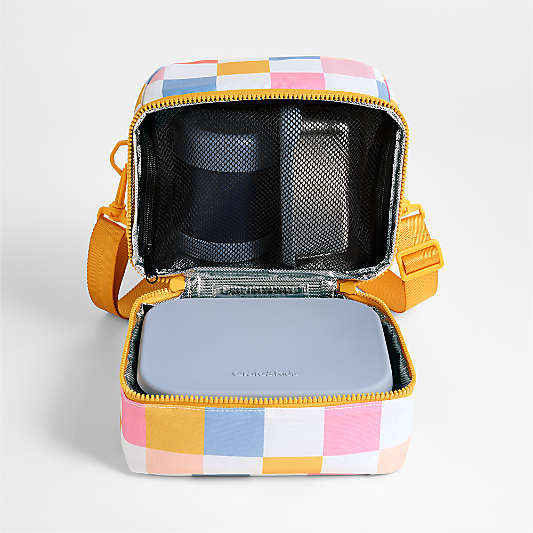 Pink Stainless Steel Dual Compartment Lunch Container