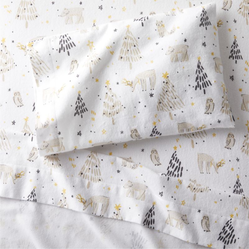 Dreamy Organic Flannel Toddler Sheet Set 