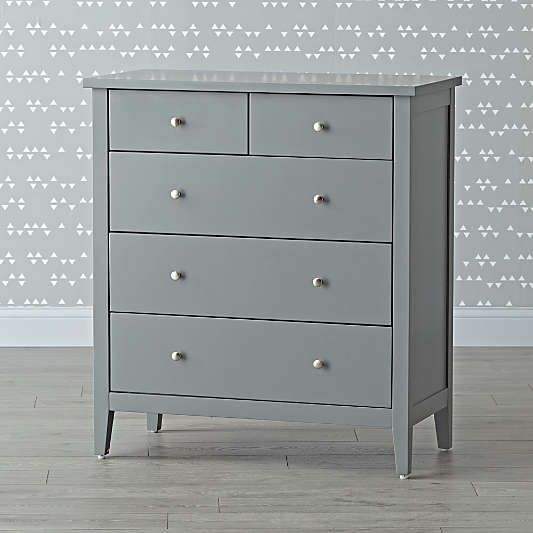 Kids Midway Tall Grey Dresser