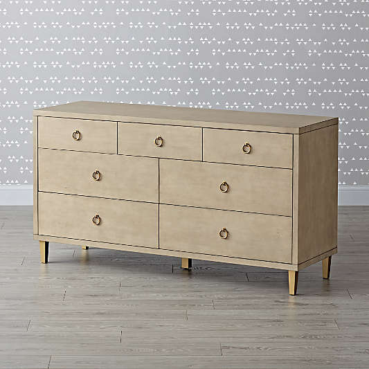 Kids Genevieve Gorder 7-Drawer Grey Dresser