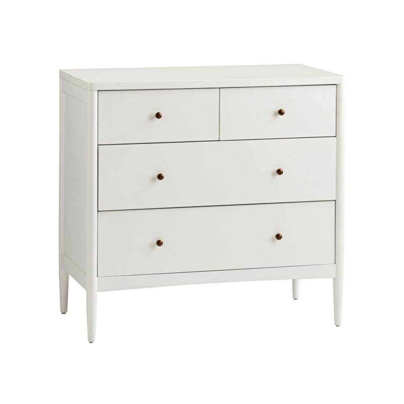 Hampshire White Wood 4-Drawer Kids Dresser - image 5 of 10