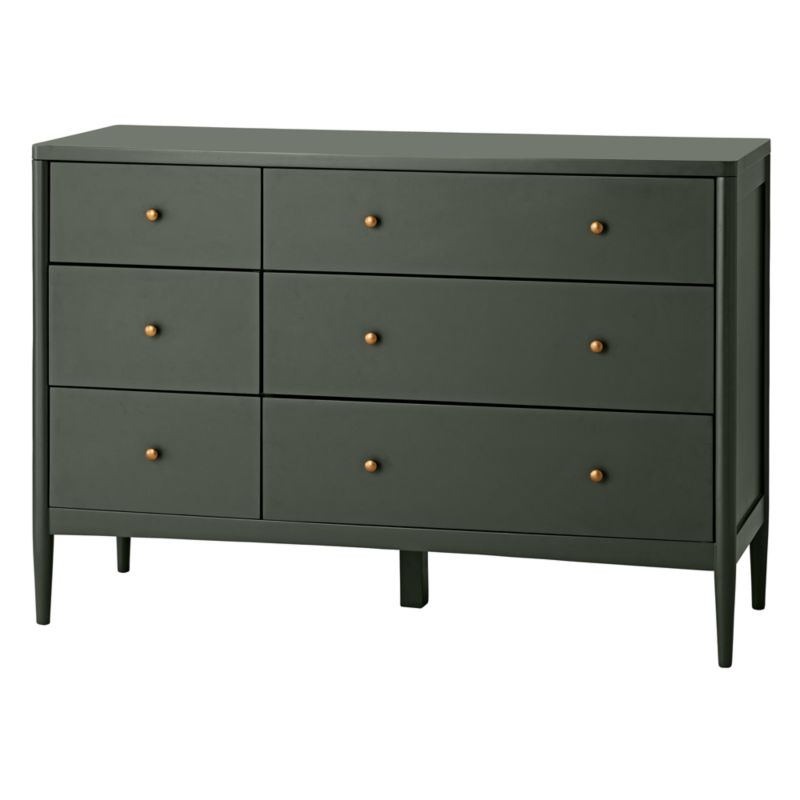 Hampshire Olive Green 6-Drawer Kids Dresser - image 11 of 16