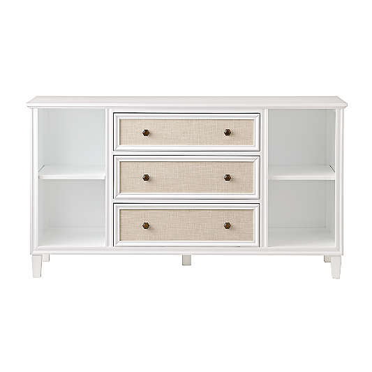 Kids Harmony Wide White Dresser