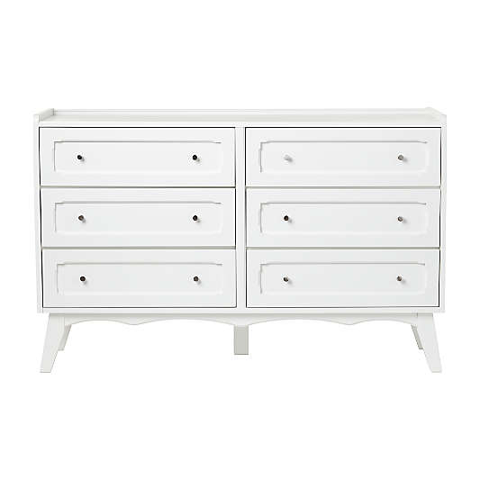 Kids Monarch White 6 Drawer Dresser