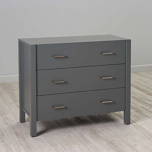 Kids Uptown 3-Drawer Dresser (Grey)