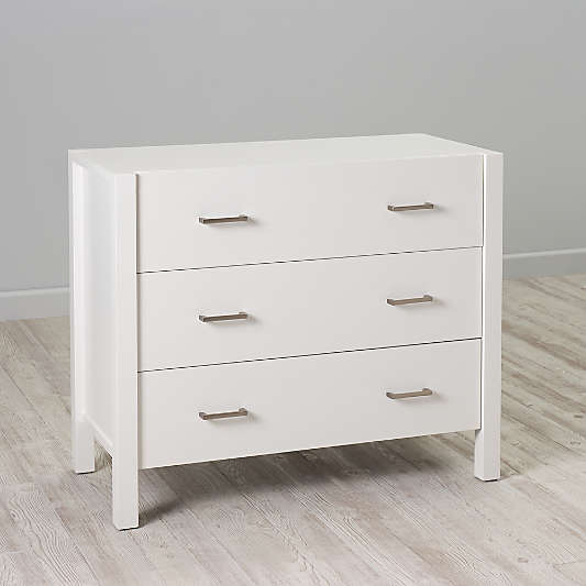 Kids Uptown 3-Drawer White Dresser