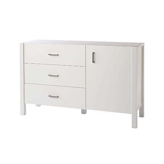 Kids Uptown Wide White Dresser