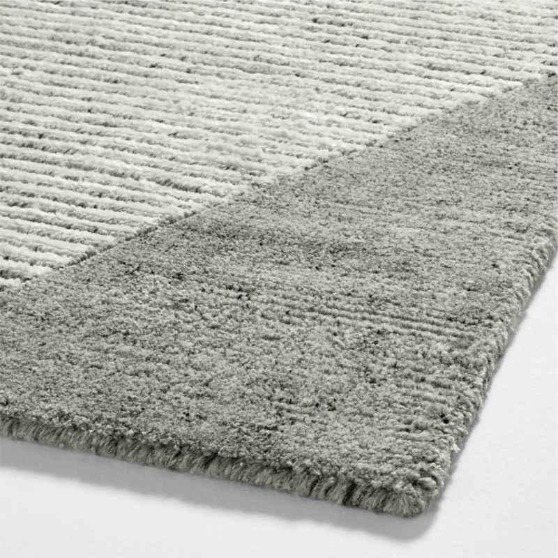 Dreux Wool-Blend Diamond-Textured Grey Area Rug 10'x14' - image 6 of 6